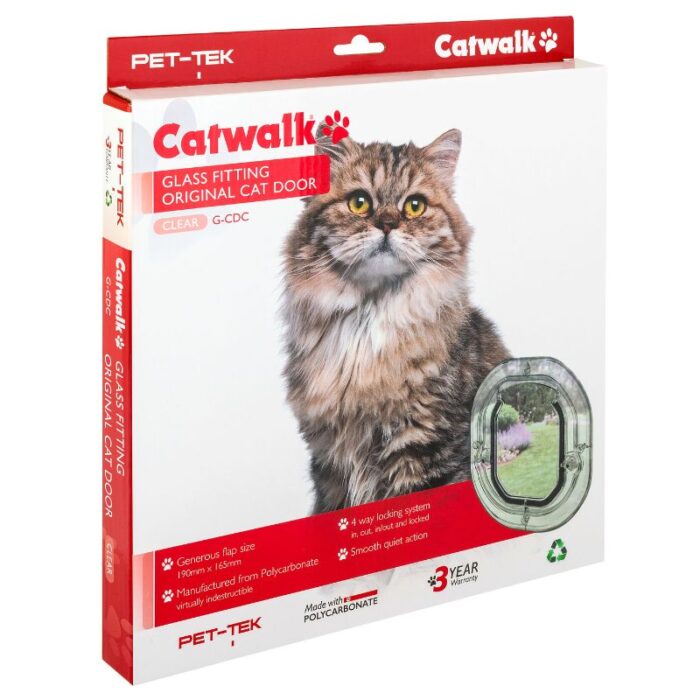 Pet Tek Glass Fitting Original Cat Door